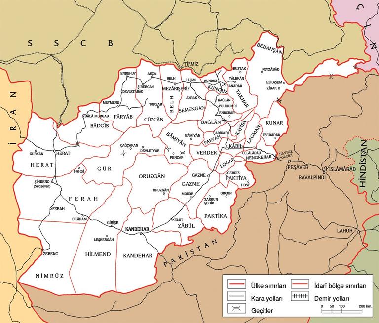 Afganistan ve komşuları (1988)