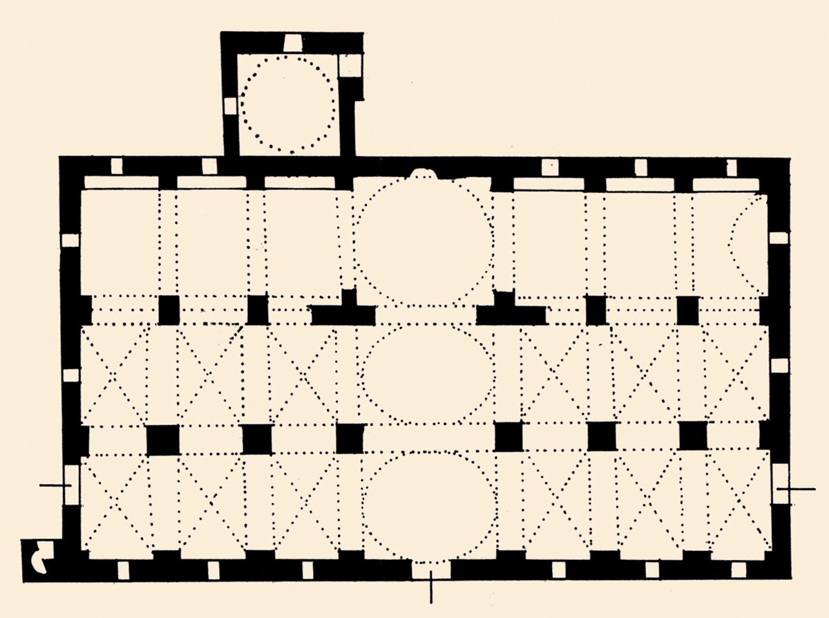 İplikçi Camii’nin planı