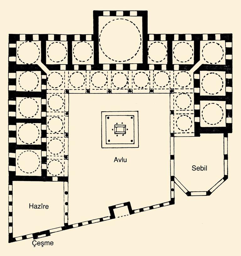 Hekimbaşı Ömer Efendi Külliyesi’nin planı