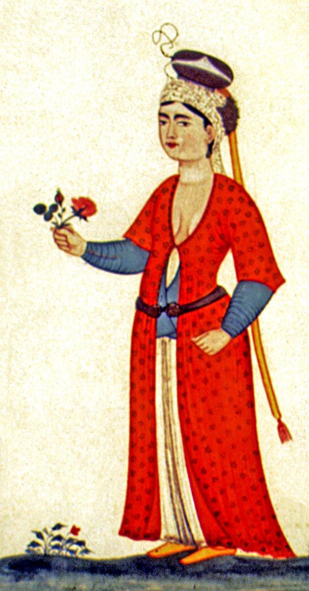 XVII. yüzyılın ikinci yarısında bir yahudi kadını tasvir eden resim (Raynal, Figures Naturelles de Turquie, Paris 1688, M 33359)