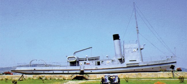 Nusret mayın gemisinin maketi(Çanakkale Askerî Müzesi)