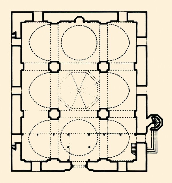 Bergama Ulucamii’nin planı