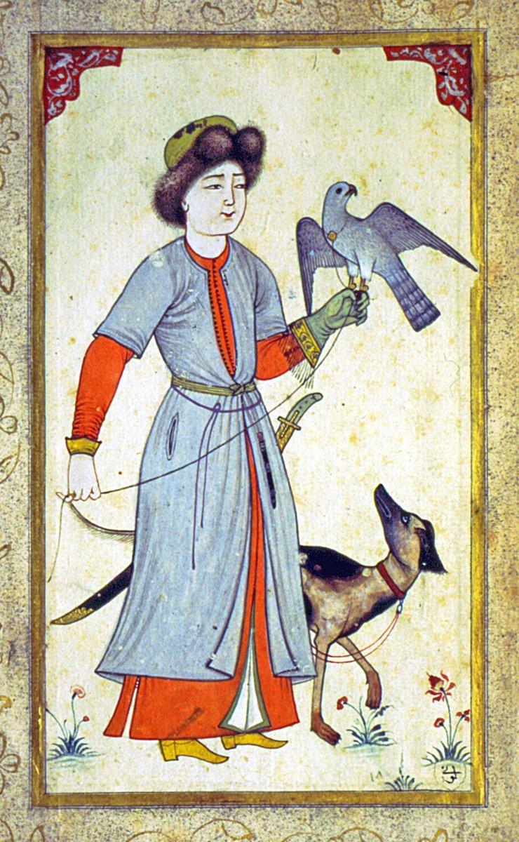 Levnî’nin bir avcı gulâmı minyatürü(TSMK, Hazine, nr. 2164, vr. 21a)