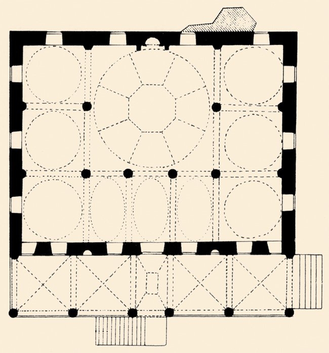 Hacı Halil Ağa Camii’nin planı