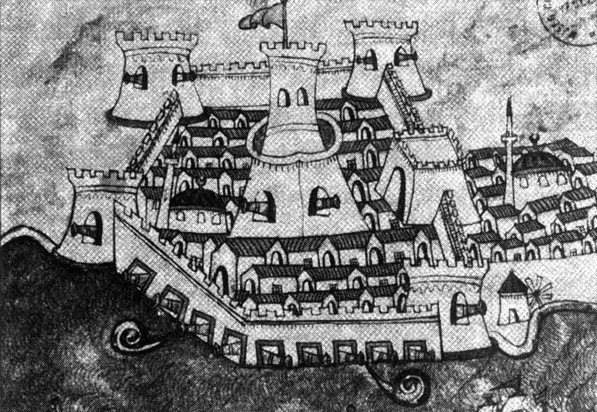 Kilitbahir Kalesi’nin gravürü (Semavi Eyice fotoğraf arşivi)