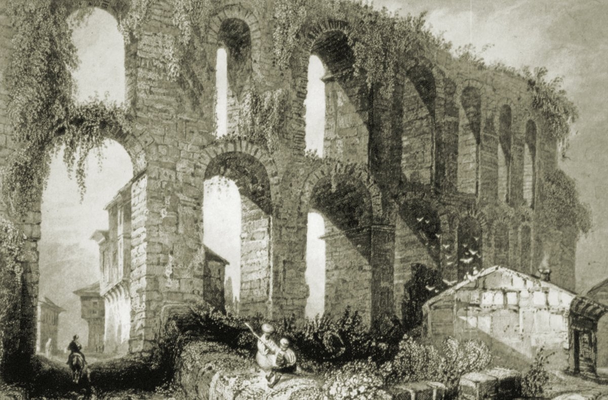 Bozdoğan Su Kemeri’nin XIX. yüzyılın ilk yarısındaki durumunu gösteren bir gravür (J. Pardoe, The Beauties of the Bosphorus, London 1839, s. 98)