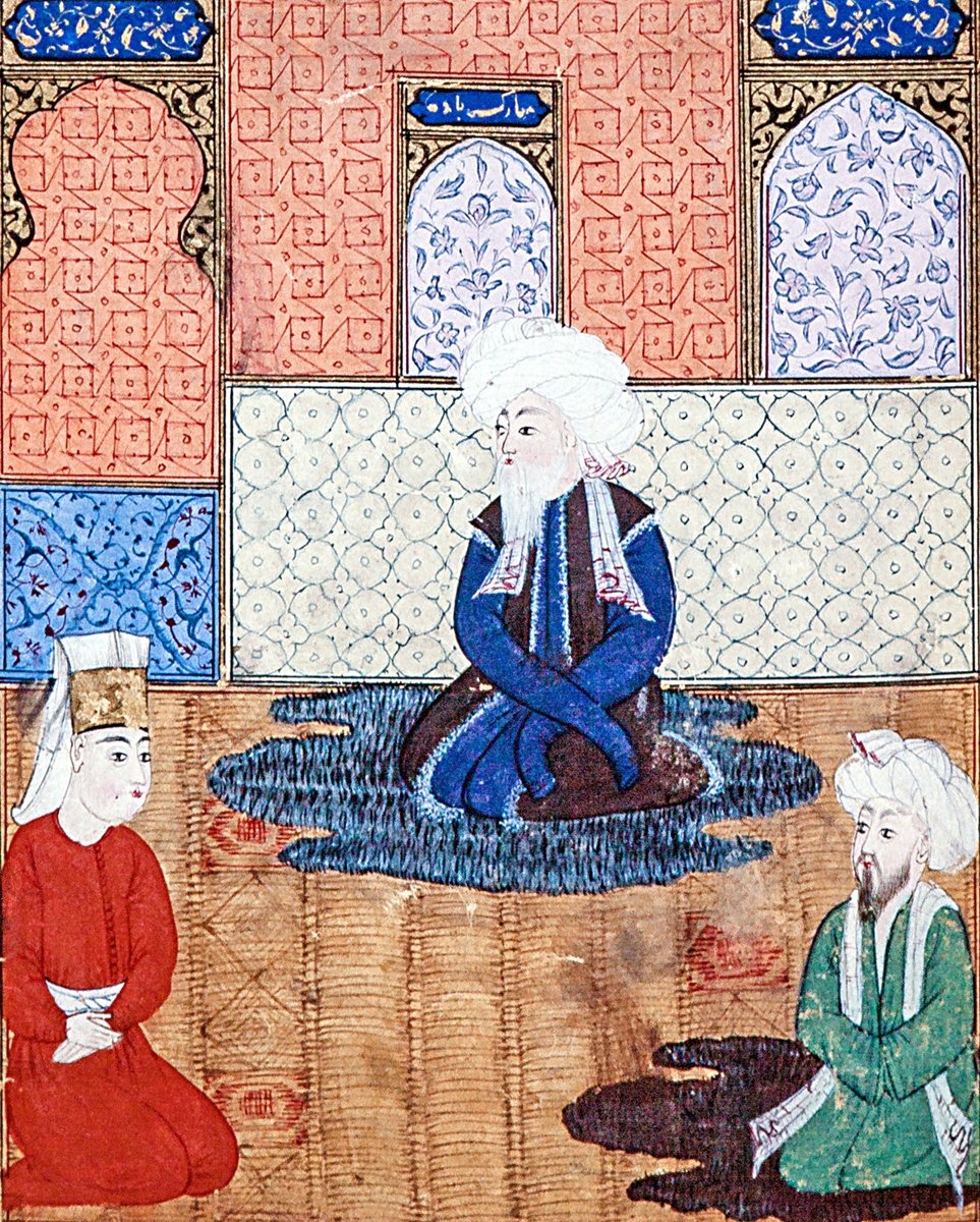 Divan şairlerinden Yetim Ali Çelebi’nin meclisini gösteren bir minyatür (Âşık Çelebi, Tezkire, Millet Ktp., Ali Emîrî, Tarih, nr. 772, vr. 132a)