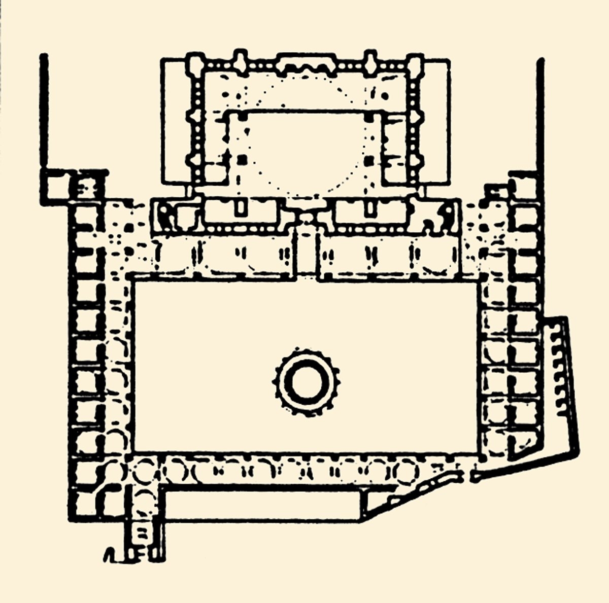Edirnekapı Camii ve Medresesi’nin planı