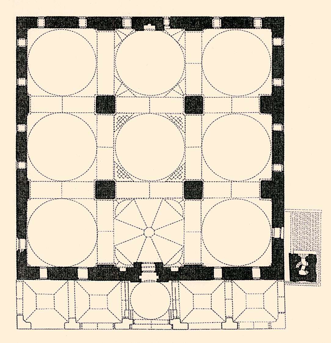 Edirne Ulucamii’nin planı