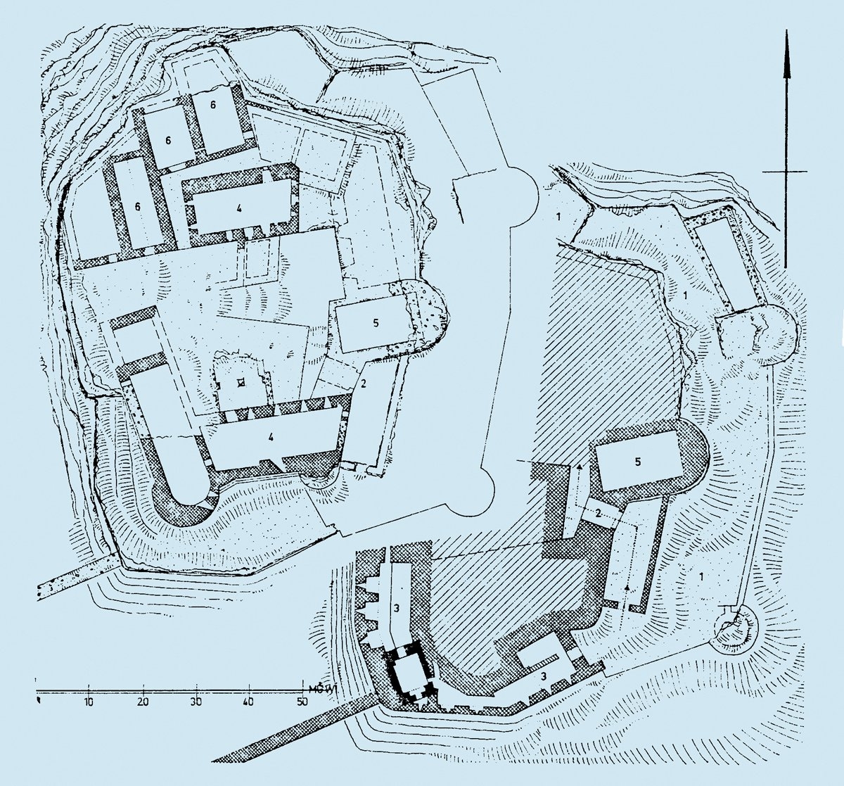 Bağrâs Kalesi’nin planı
