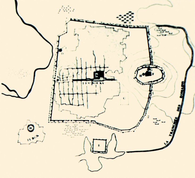 XI. yüzyılın sonlarında Halep şehrinin planı