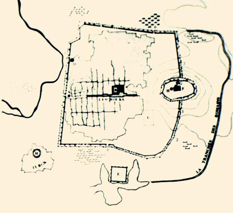XI. yüzyılın sonlarında Halep şehrinin planı