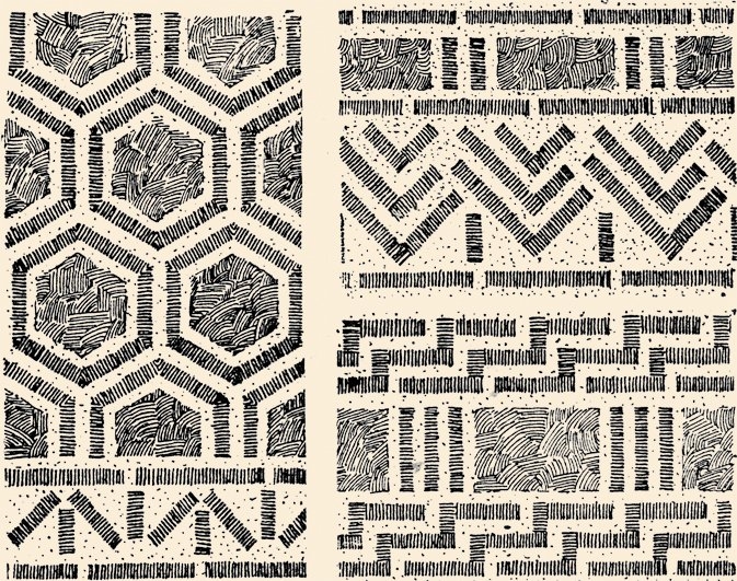 Köstendil Fâtih Camii’nin taş ve tuğla örgülerinin deseni (H. Minetti, rs. 14, 15)