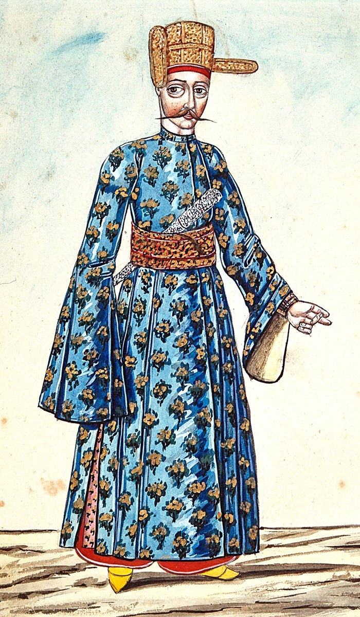 Enderun başdilsizi (Elbise-i Atîke-i Osmâniyye,İÜ Ktp., TY, nr. 9362, vr. 14a)