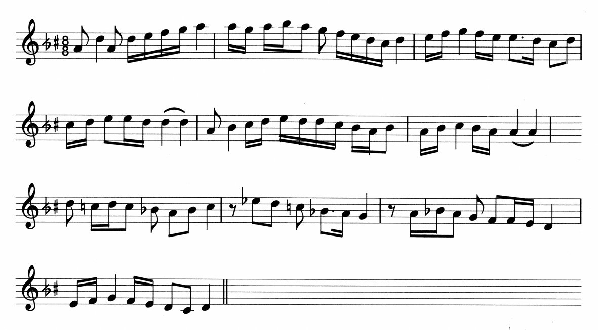 Sultânîyegâh makamı seyir örneği