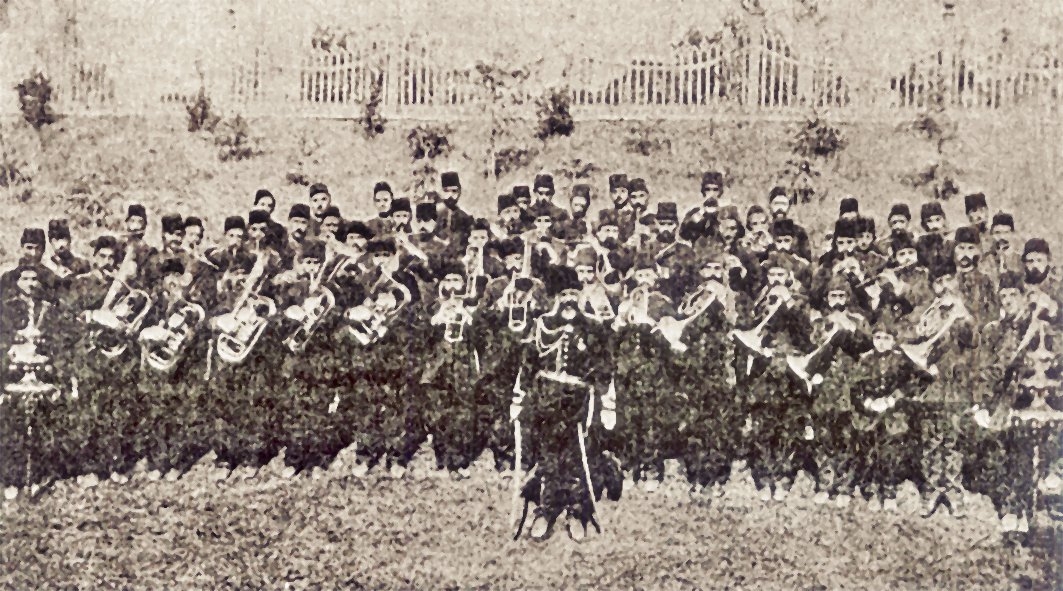 1875 yılında Mehmed Ali Bey yönetimindekisaray bandosu