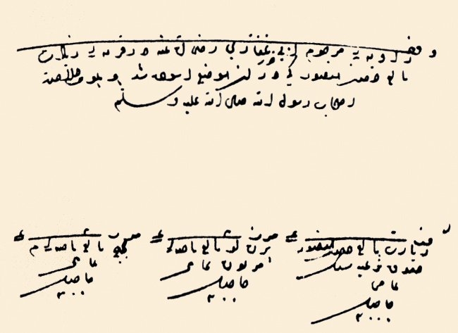 Adıyaman’da ashâb-ı kirâmdan Ebû Zer el-Gıfârî’ye ait vakıf kaydı (BA, TD, nr. 156)