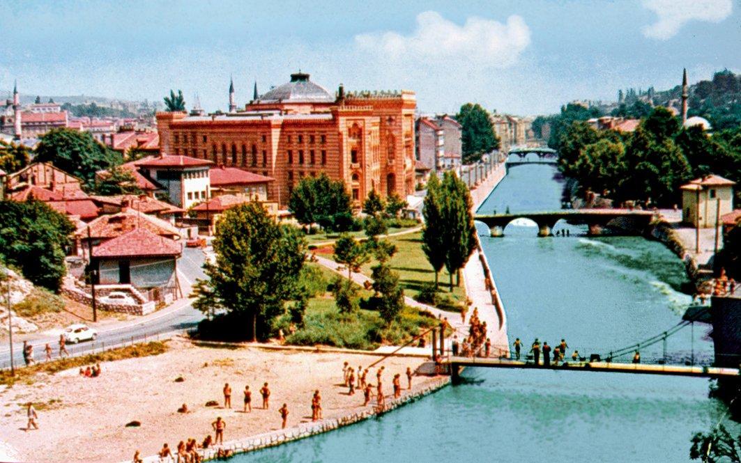 Saraybosna’da Miljacka ırmağı