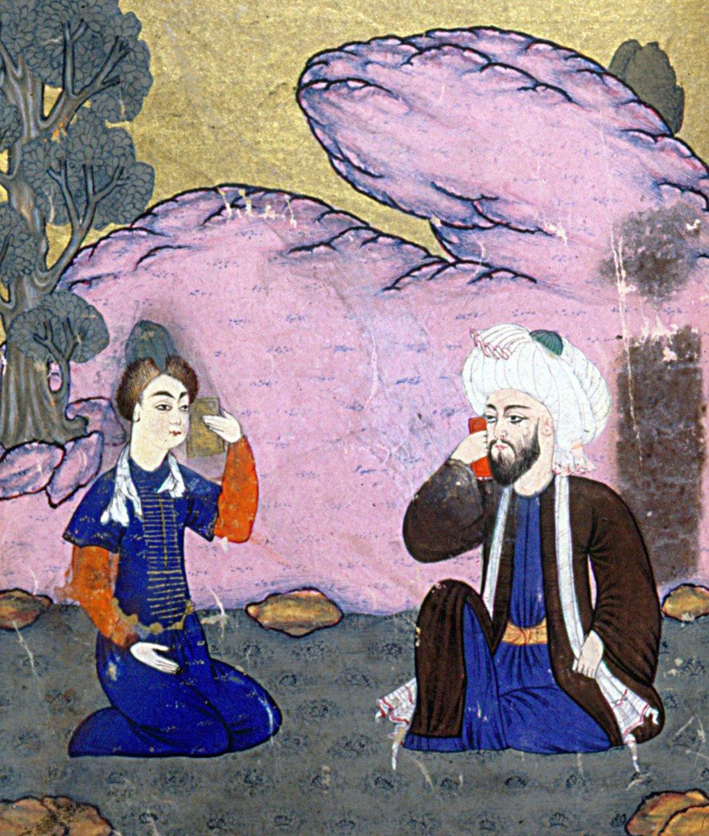 Hâfız-ı Acem’in Âşık Çelebi tezkiresindeki minyatürü (Millet Ktp., Ali Emîrî Efendi, Tarih, nr. 772, vr. 119a)