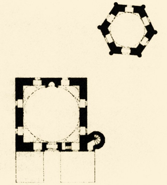 Hüseyin Şah Camii ve Türbesi’nin planı