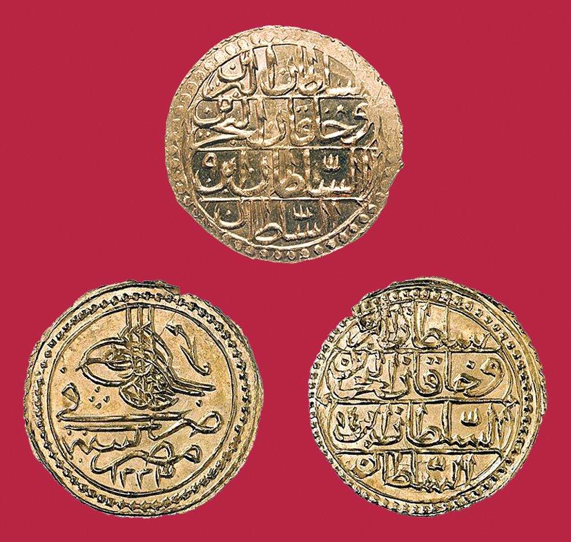 Zer-i mahbûb örnekleri: III. Selim (1203 İslâmbol), II. Mahmud (1223 Kahire)