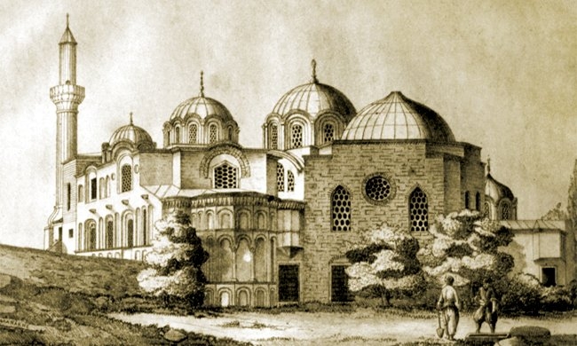 Fethiye Camii’nin Galanakis tarafından XIX. yüzyıl içinde yapılan bir gravürü (Paspatis’ten)