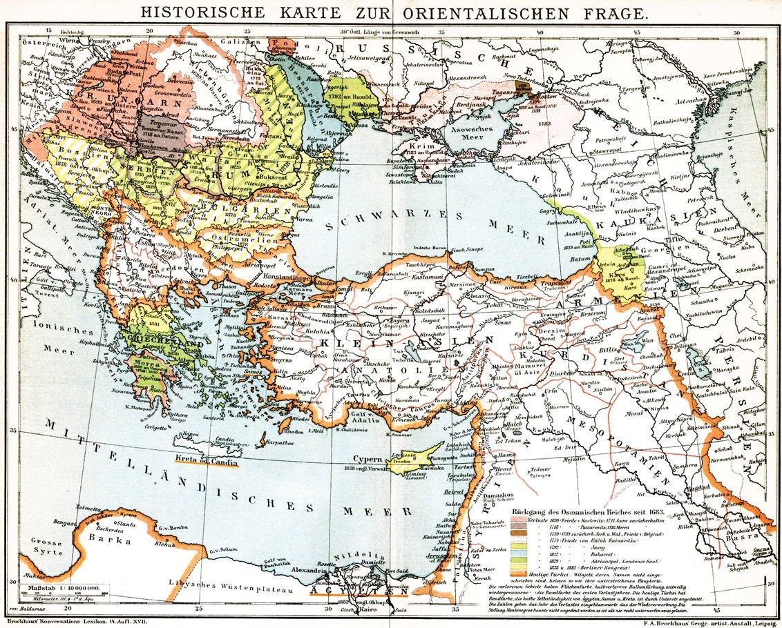 “Şark meselesi”nin siyasî haritası