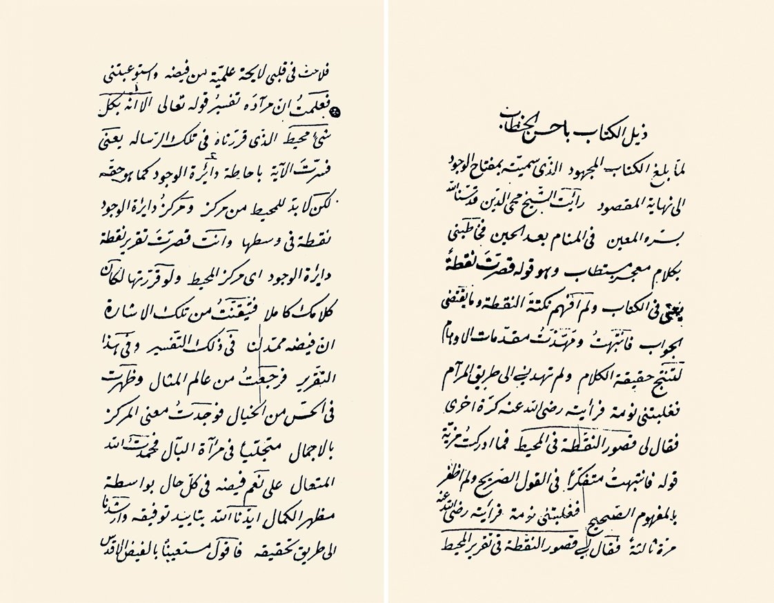 Salâhî Efendi’nin Ẕeylü’l-kitâb bi-aḥseni’l-ḫiṭâb adlı eserinin ilk iki sayfası (Süleymaniye Ktp., Hacı Mahmud Efendi, nr. 2698/2, vr. 18b-19a)
