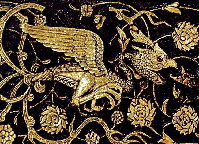 Kanûnî Sultan Süleyman’ın yatağanındaki süslemelerden bir anka motifi(TSM, Envanter nr. 2/3776)