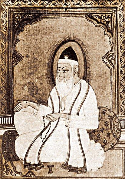 Gîsûdırâz’ı tasvir eden bir resim (R. M. Eaton, Sufis of Bijapur 1300-1700, s. 51)