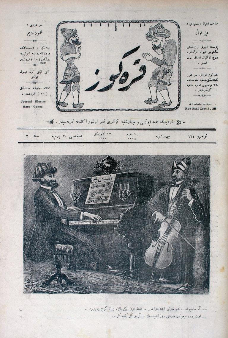 Karagöz’ün 161. sayısının ilk sayfası