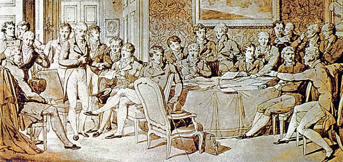 1814-1815 Viyana Kongresi’ni canlandıranJean Baptiste Isabey’in bir tablosu(Paris Louvre Müzesi)