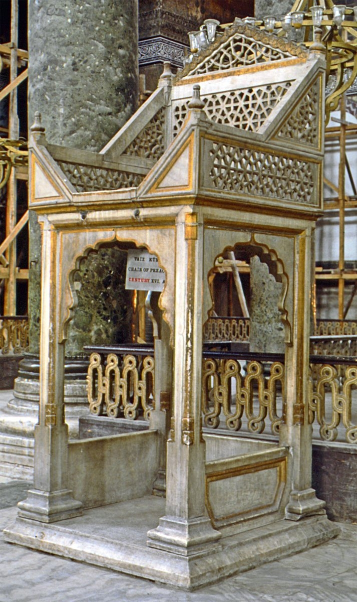 Ayasofya Camii’nin vâiz kürsüsü