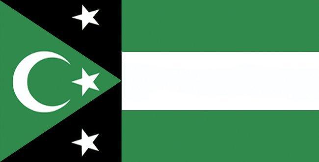 Batı Trakya Hükûmet-i Müstakillesi’nin bayrağı