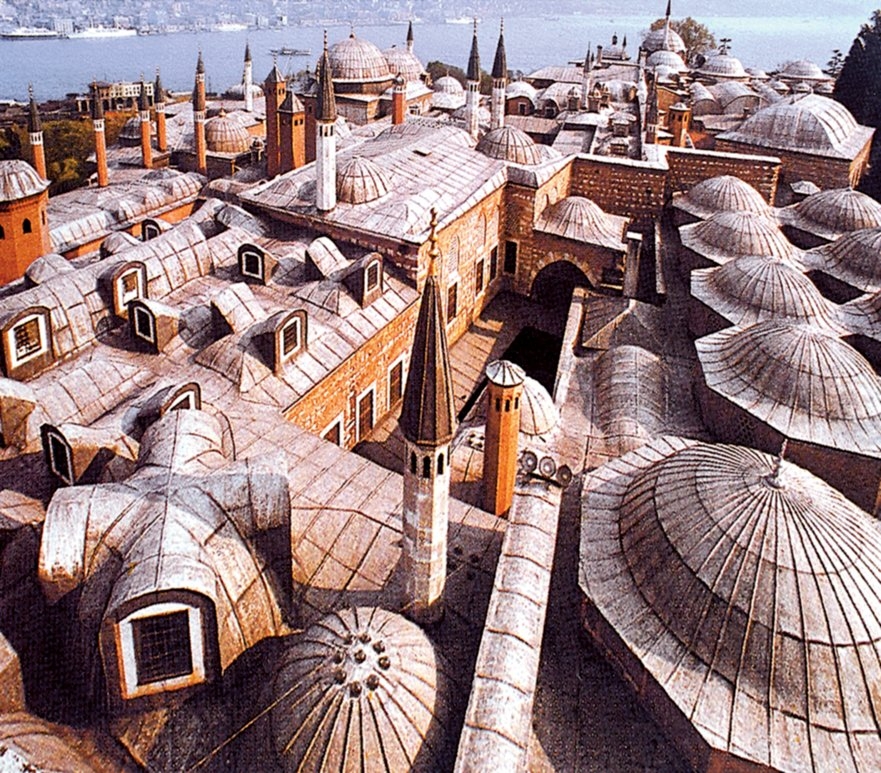 Topkapı Sarayı’nın kuşbakışı görünüşü