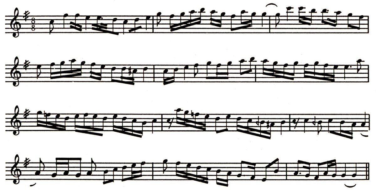 Mâhur makamı seyir örneği