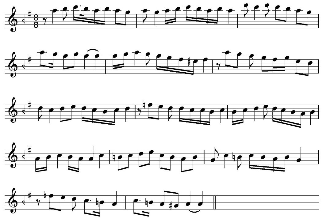 Tâhir-bûselik makamı seyir örneği