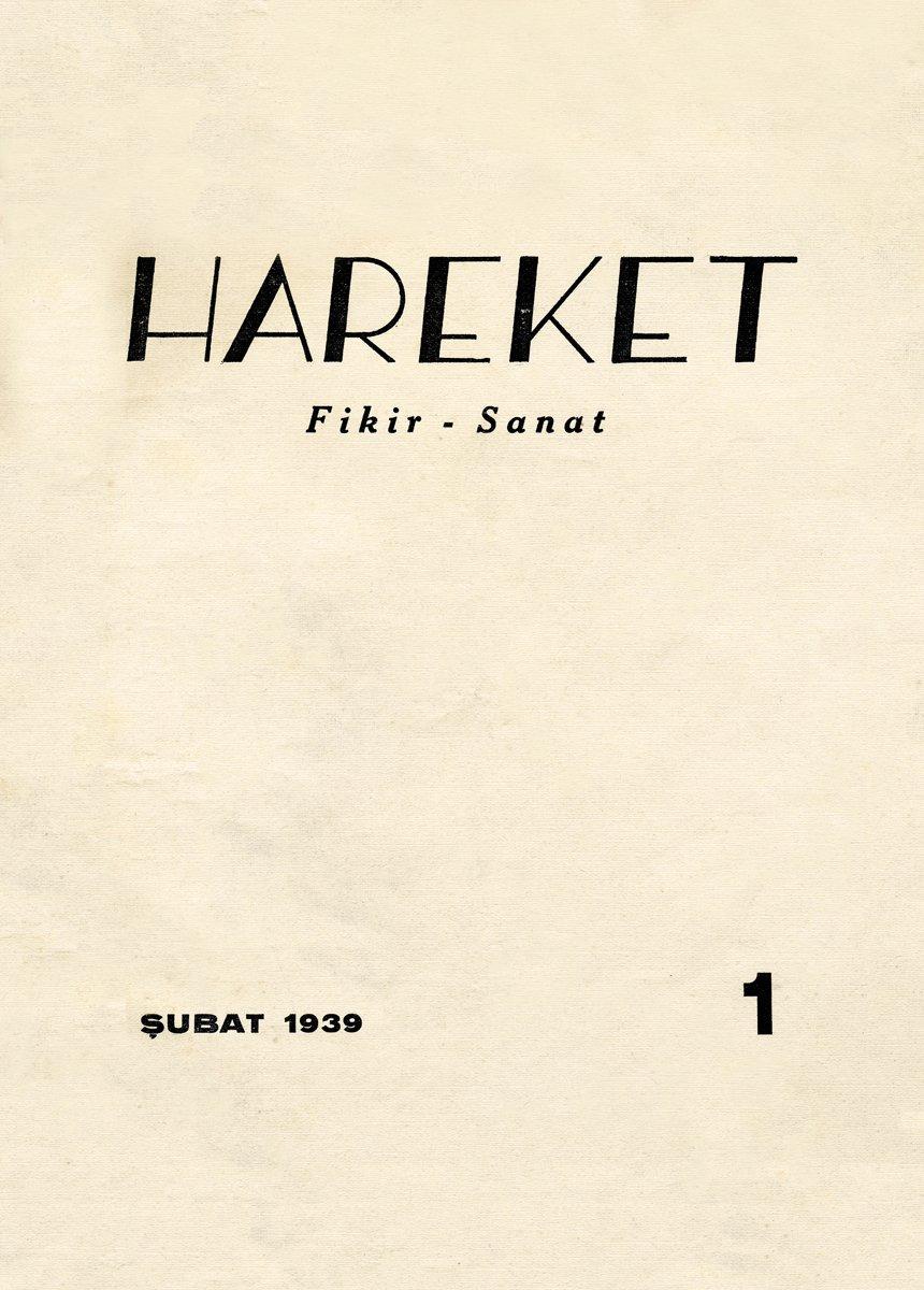 Hareket dergisinin ilk sayısının (Şubat 1939) kapağı(Dergâh Yayınları Arşivi)