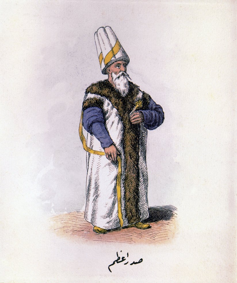 Sadrazam (Mahmud Şevket Paşa, Osmanlı Teşkilât ve Kıyâfet-i Askeriyyesi, İÜ Ktp., TY, nr. 9391)
