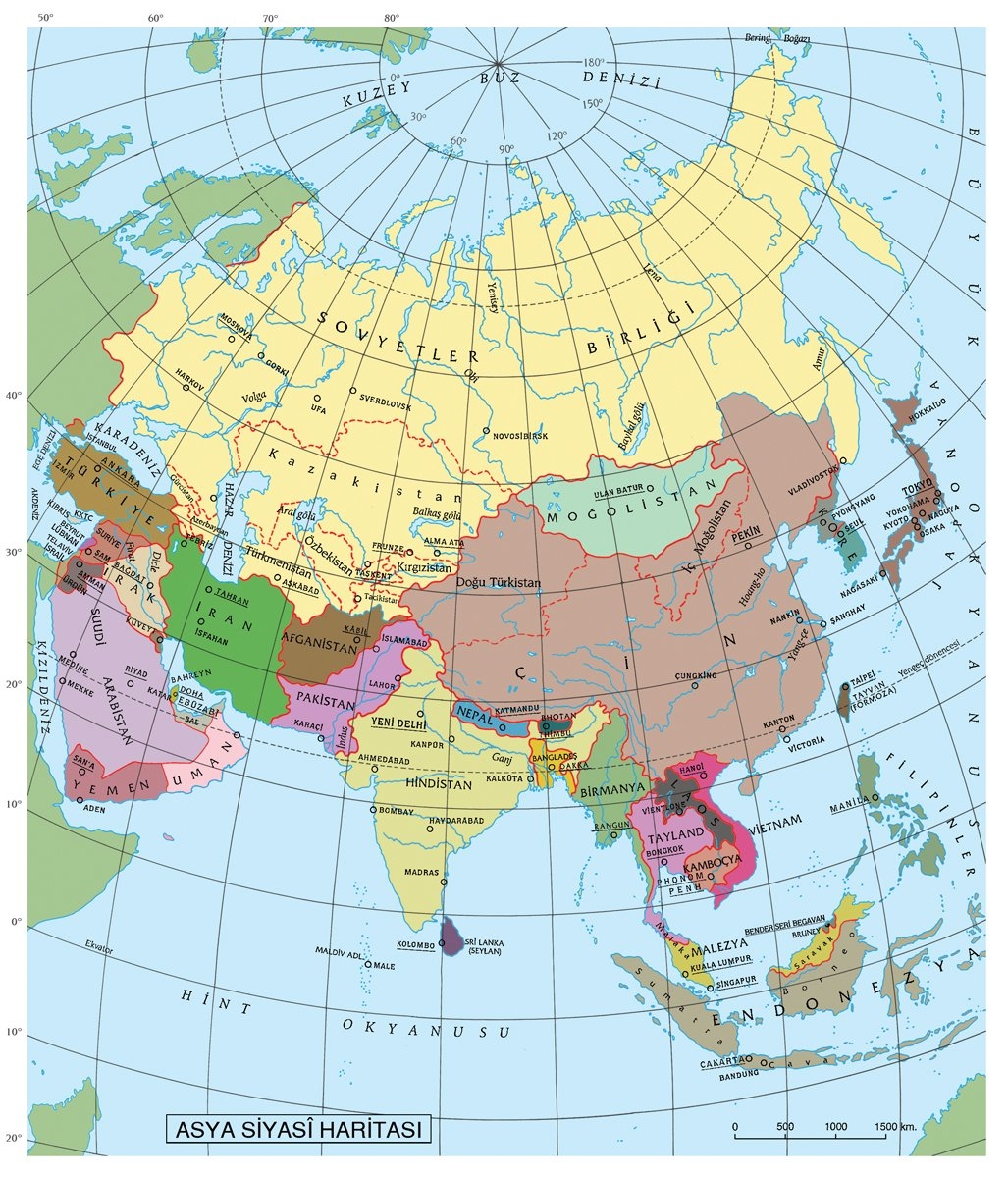 Asya siyasî haritası