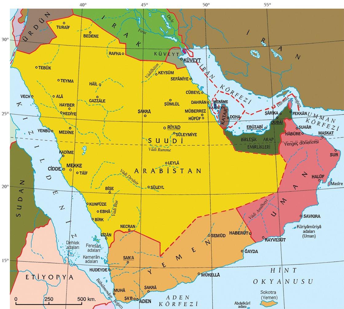 Arabistan siyasî haritası