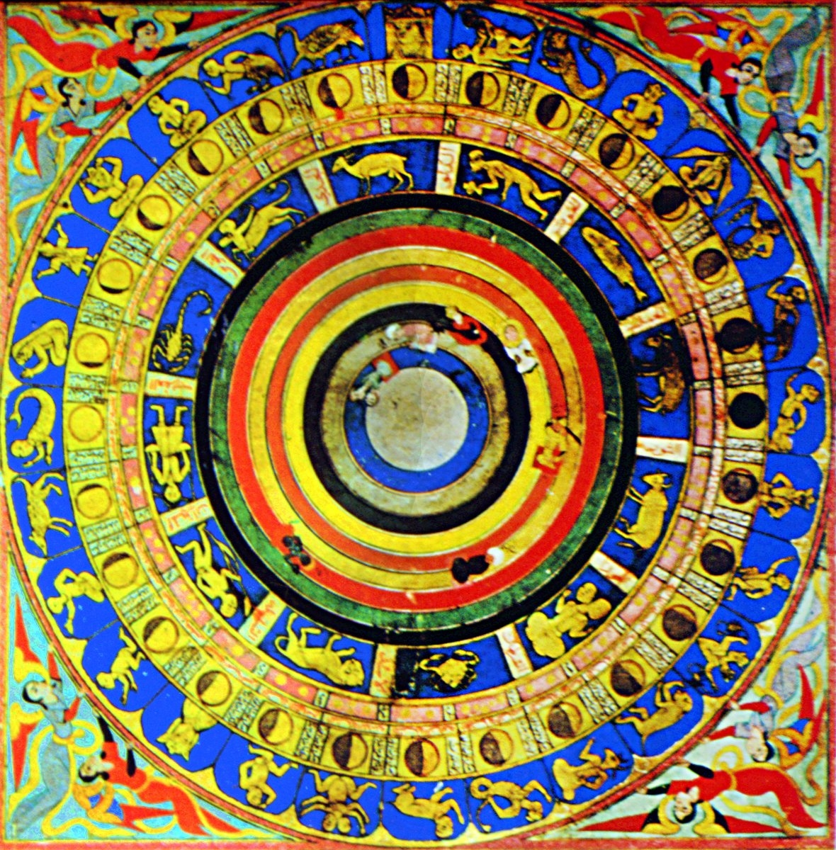 Kâinatı tasvir eden burçlar kuşağı(Türk ve İslâm Eserleri Müzesi, nr. 1973)