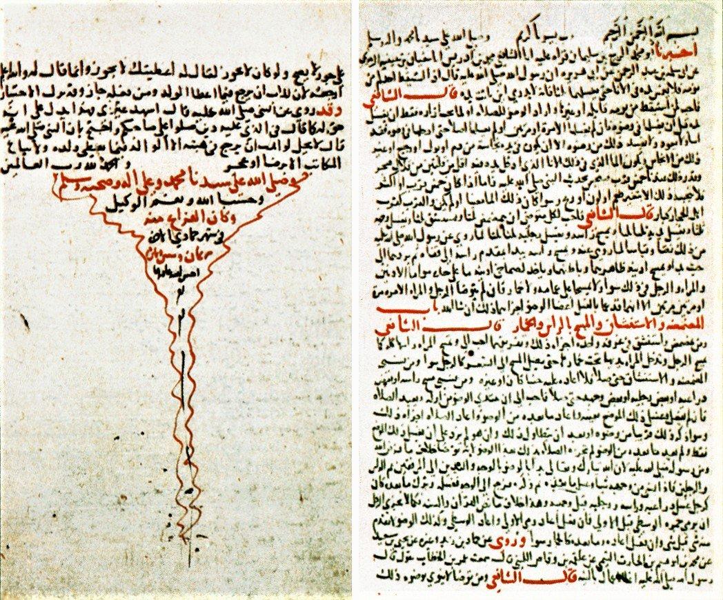 Büveytî’nin el-Muḫtaṣar adlı eserinin ilk ve son sayfaları (TSMK, III. Ahmed, nr. 1078)