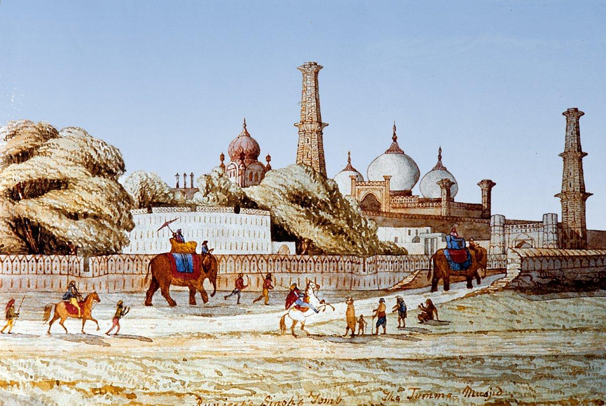 Lahor’un 1846 yılına ait bir gravürü (The British Library – Londra)