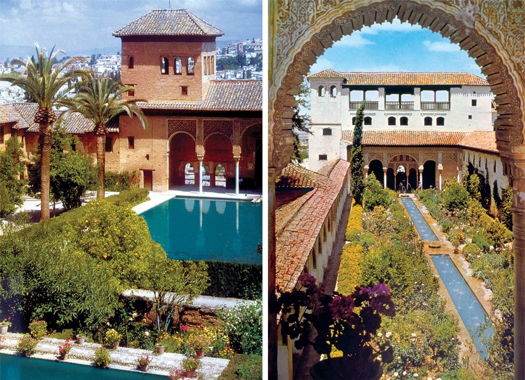 Gırnata’da Cennetü’l-arîf (Generalife) bahçelerindeki villalar – İspanya