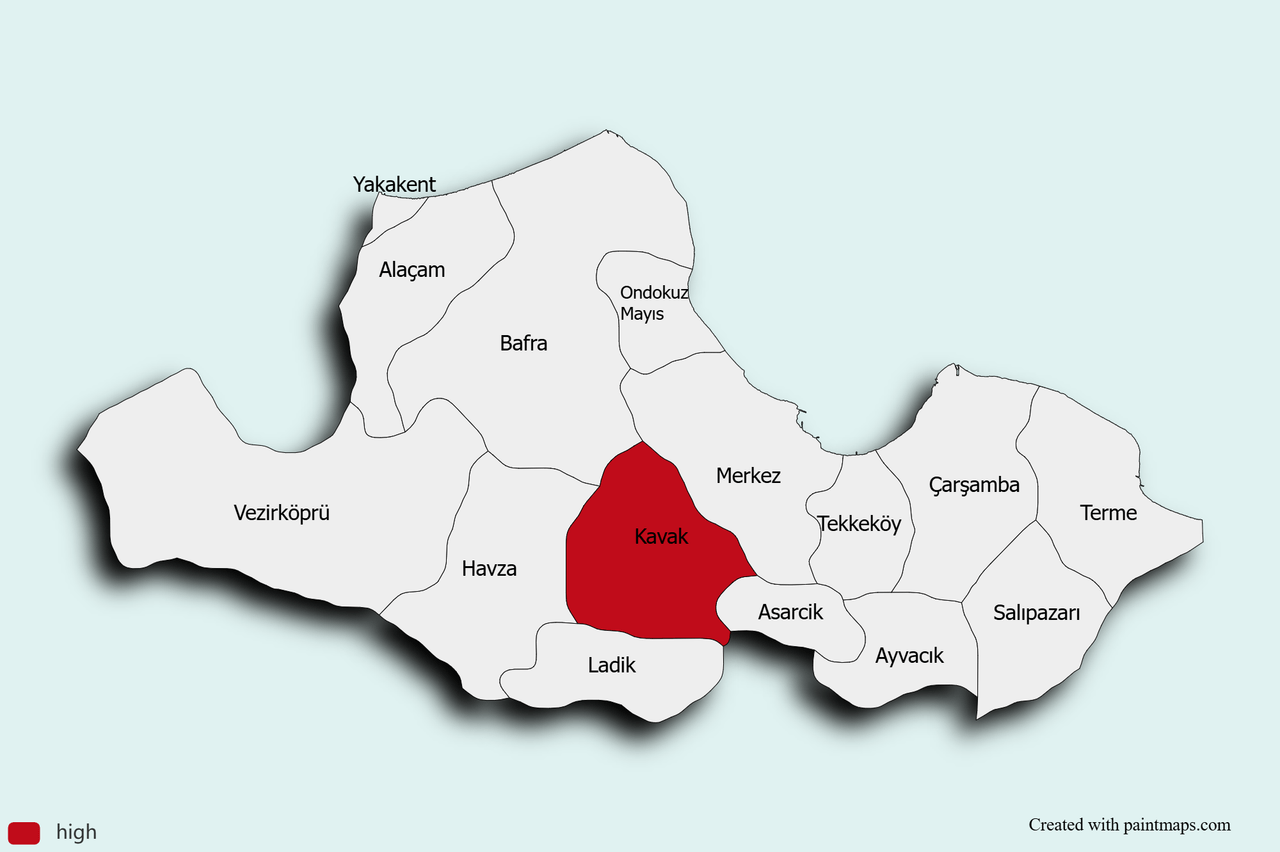 Samsun Map Chart (6).png