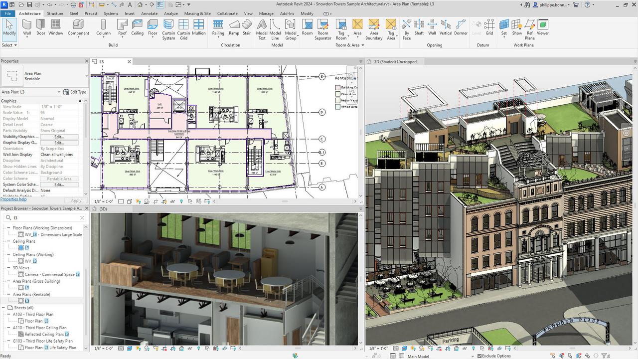 Floor plan in Autodesk Revit