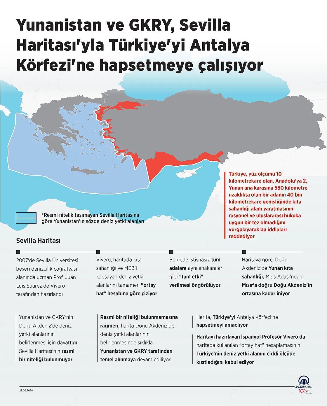 Hukuki geçerliliği olmayan Sevilla Haritası'nın sınırlarını ve kronolojisini gösteren infografik